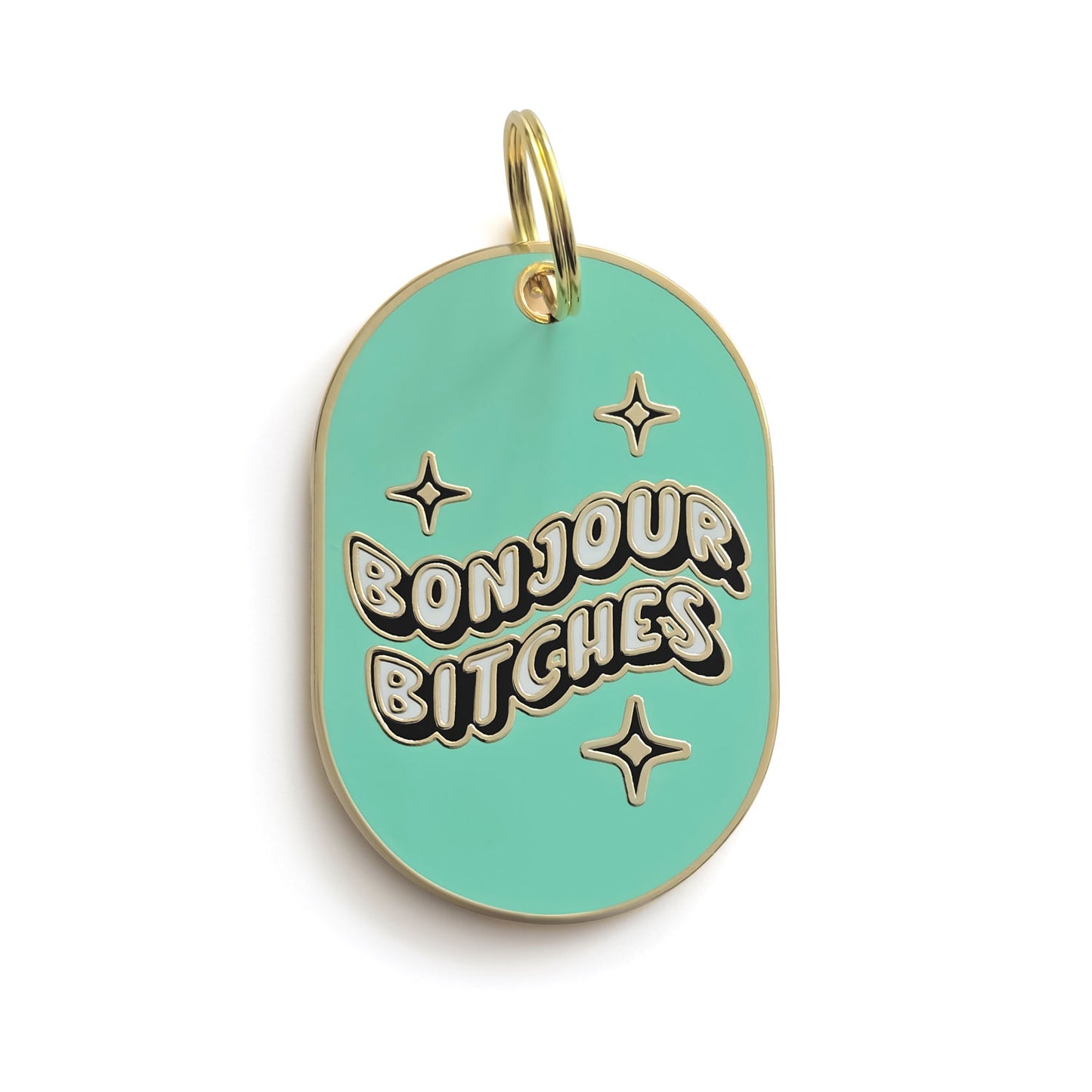 DOG ID TAG - BONJOUR BITCHES