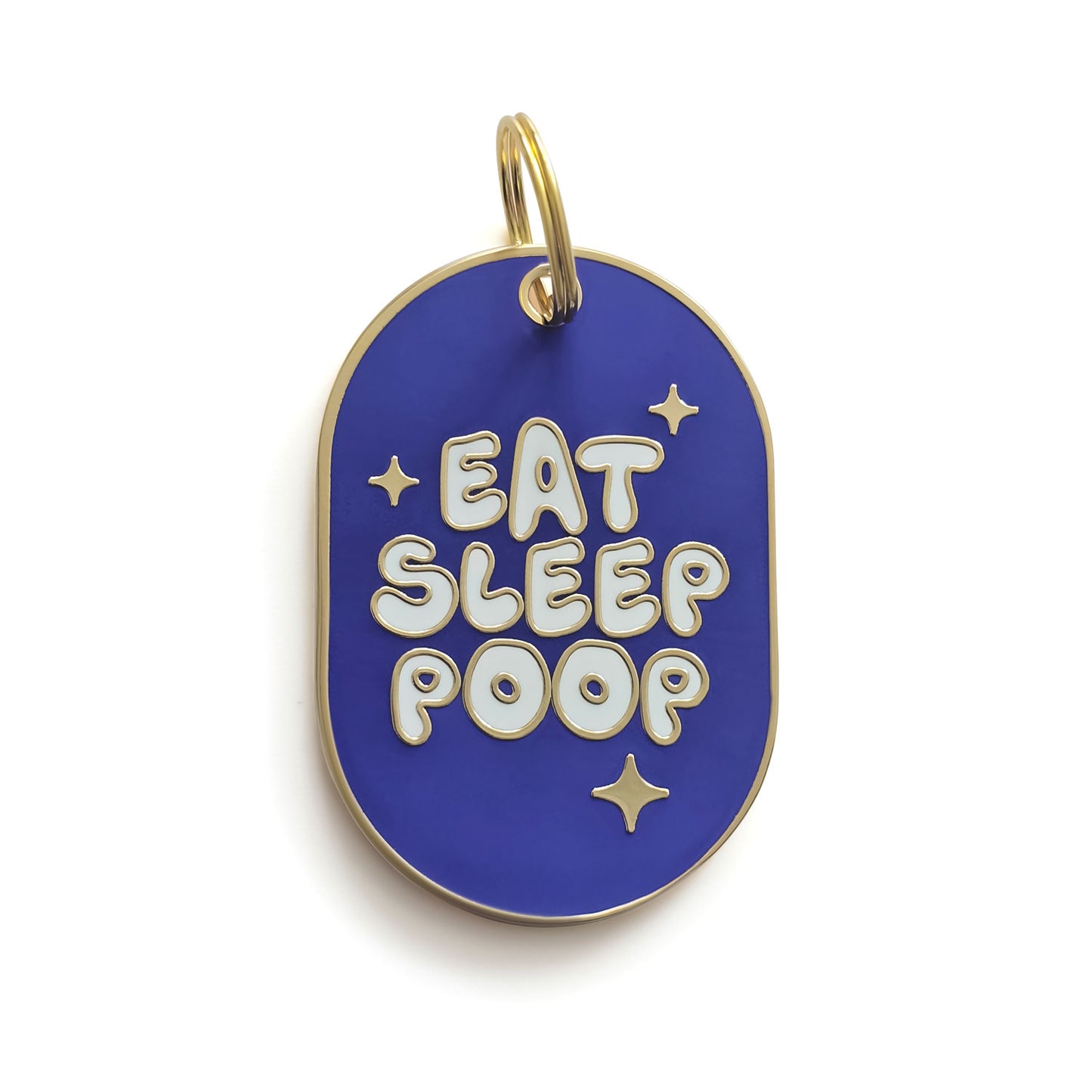 DOG ID TAG - EAT, SLEEP, POOP