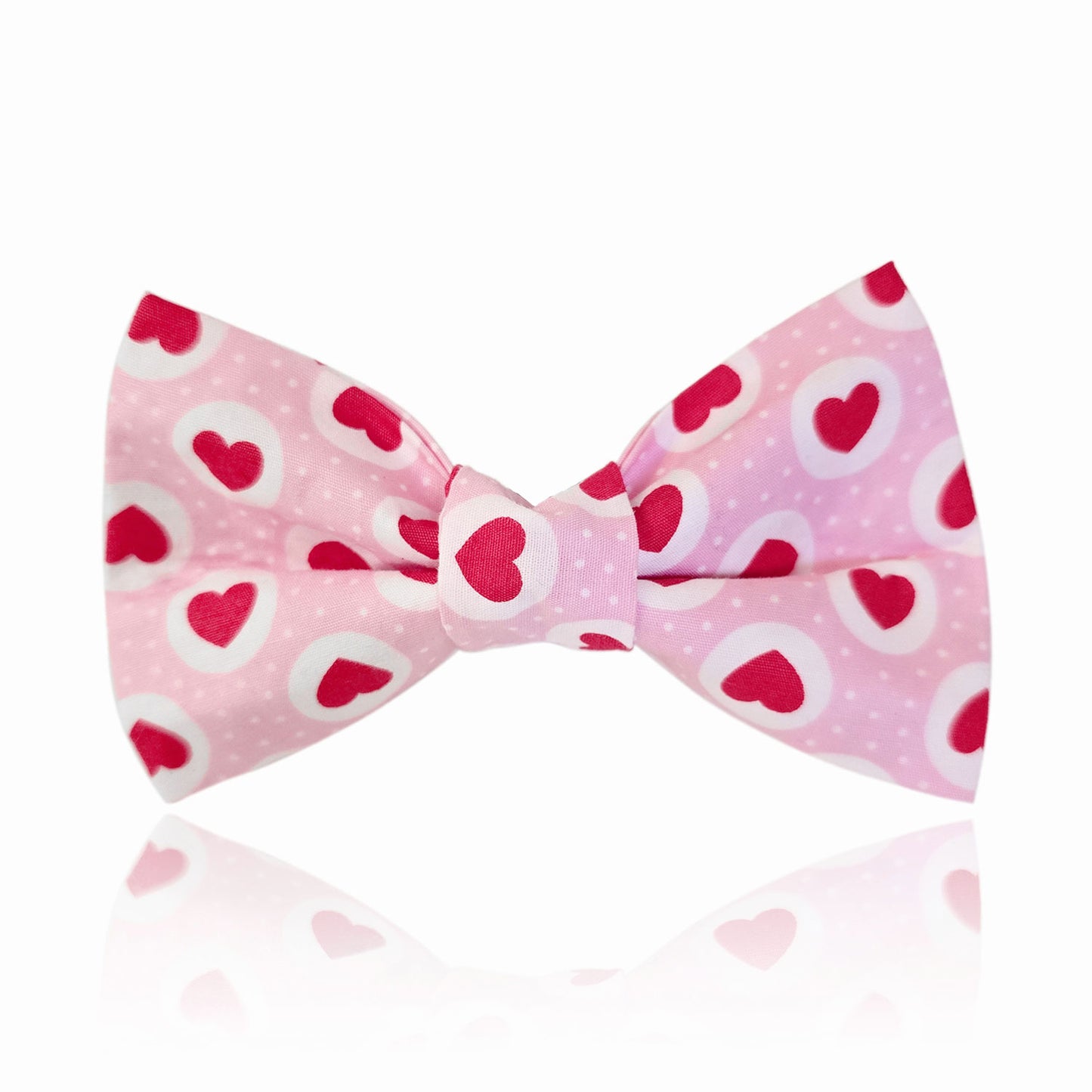 DOG BOW TIE - Pink Hearts